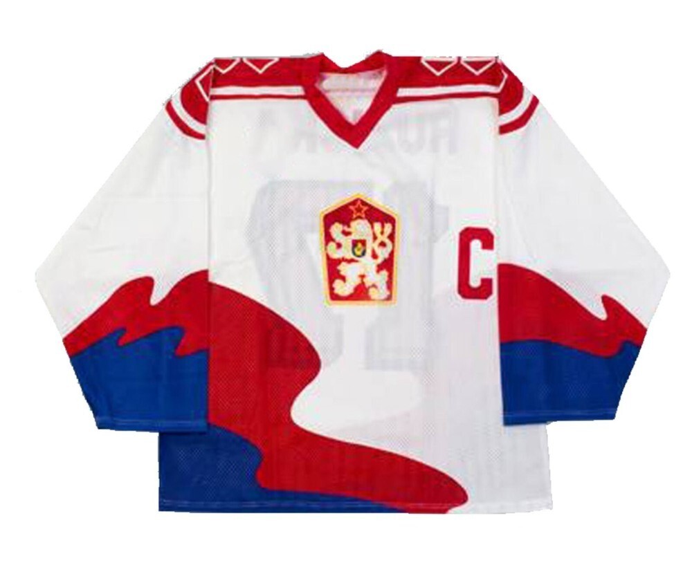 Vladimír Růžička Ruzicka #17 Team Czech Czechoslovakia Hockey Jersey Stitched gallery