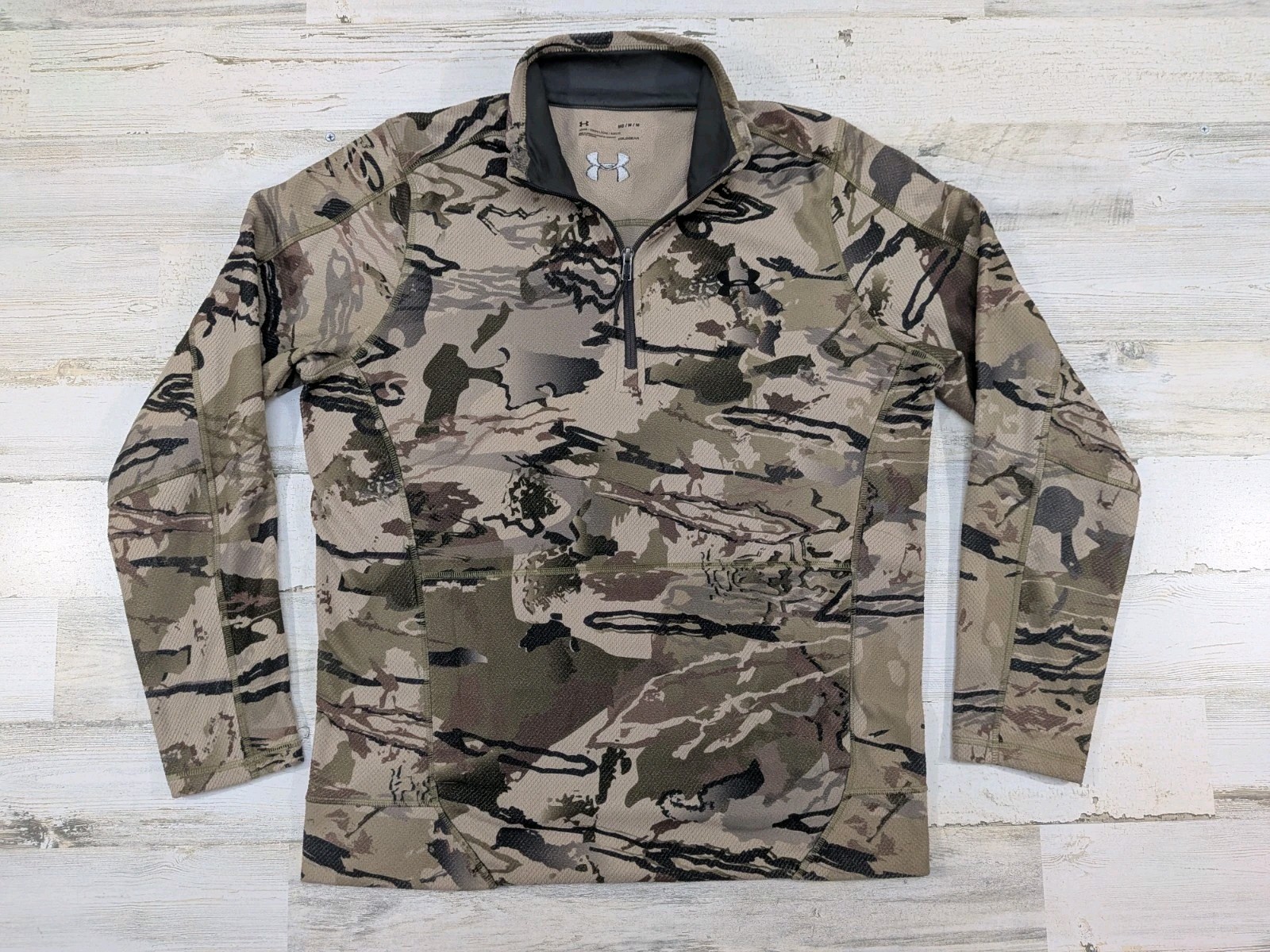 Under Armour Pullover Mens Medium Ridge Reaper Camo Raider Coldgear Quarter Zip gallery
