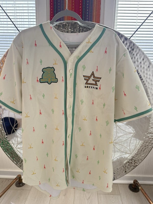 GRYFFIN Birds Nest Limited Edition Baseball Jersey XL COLLECTORS ITEM Festival gallery