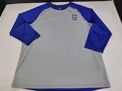 Under Armour Mens 3/4 Sleeve Baseball Shirt Blue/Gray Size Large P/SP #7004