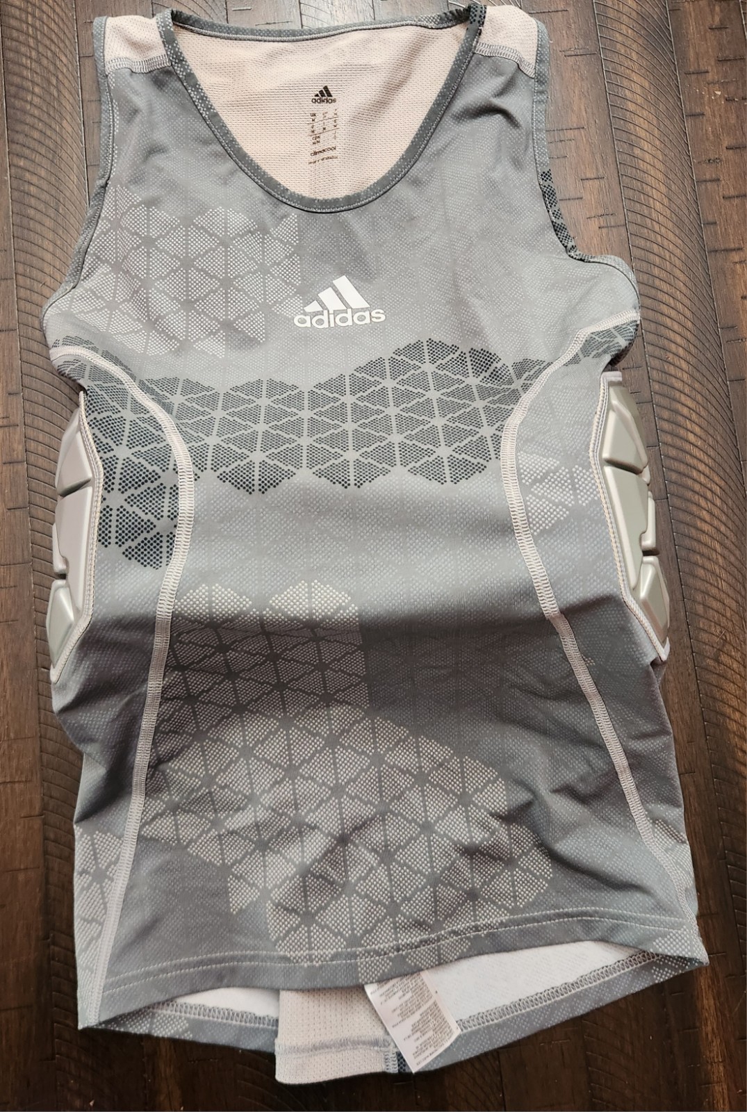 Adidas Climacool Techfit Padded Tanktop Football Mens Medium Gray gallery