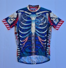 Primal Bone Collector Full Zip Skeleton Graphic Cycling Jersey Men’s M
