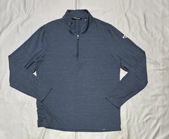 TravisMathew Pullover Mens Large Blue 1/4 Zip Lightweight Performance Golf