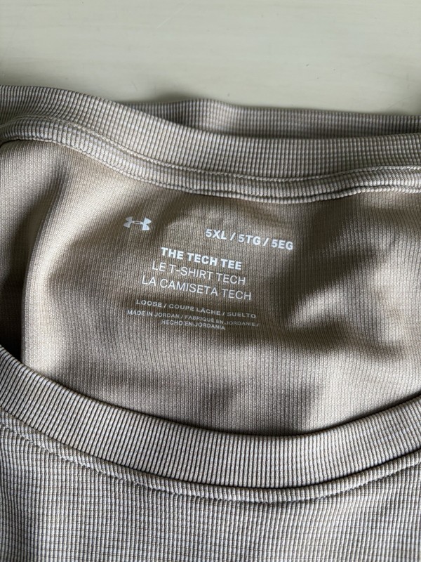 Under Armour Tech Tee Men's 5XL Gray Short Sleeve Crew Neck Loose Logo gallery