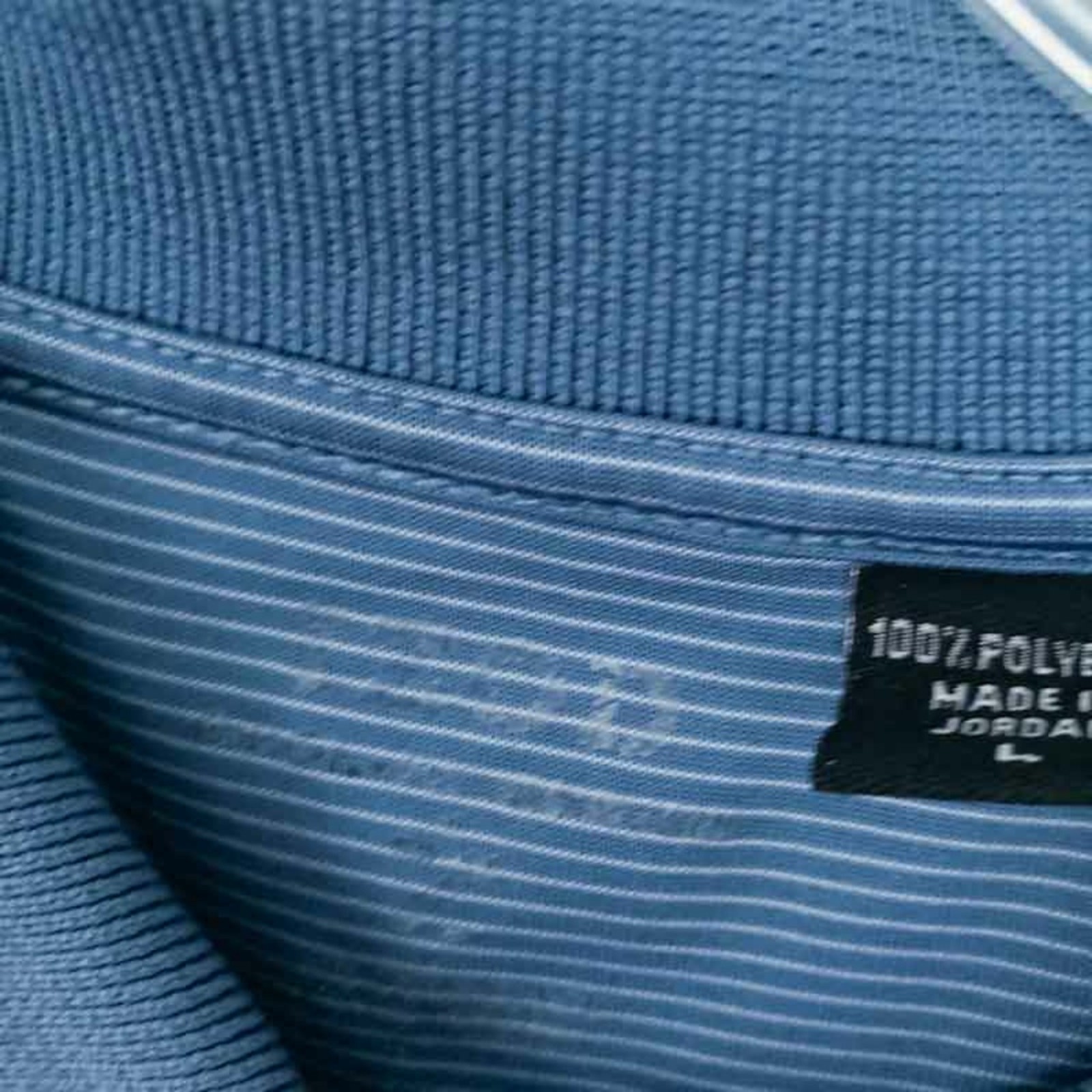IZOD XFG Golf Polo Blue Stripe Collared Short Sleeve Large Mens Tonal Stripes gallery