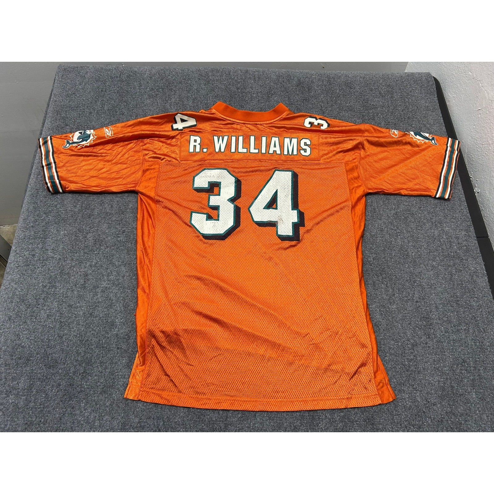 Miami Dolphins Ricky Williams Football Jersey #34 - Orange Size XL(con) gallery