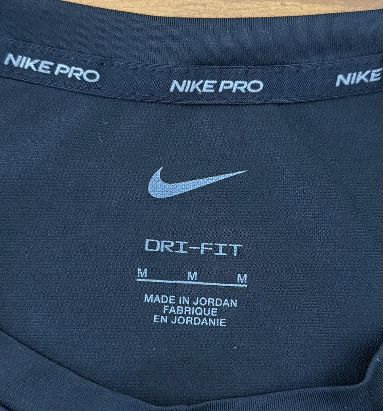Nike Pro Dri-FIT Performance Training Tank Shirt Men's Medium Black gallery