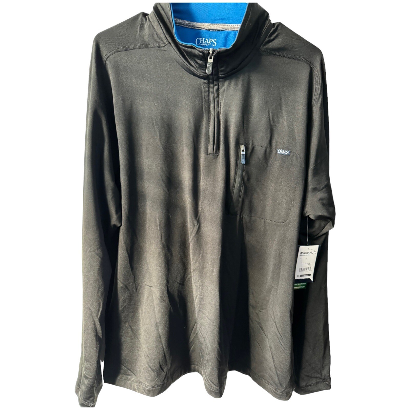 Chaps Golf L/S 1/4 Jacket Pocket on Front Size Medium gallery