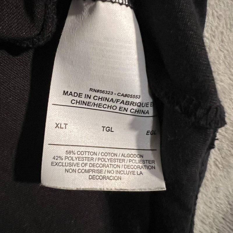 Nike Dri-FIT Lightweight Hoodie Shirt Mens XLT Black Long Sleeve Athletic gallery
