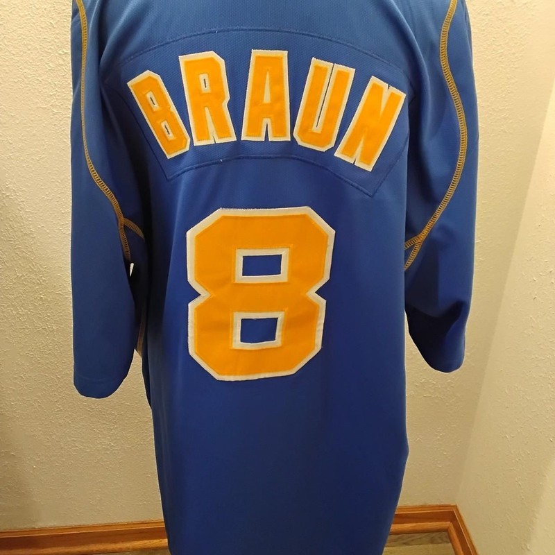 Nike Men's Yellow and Blue Top gallery