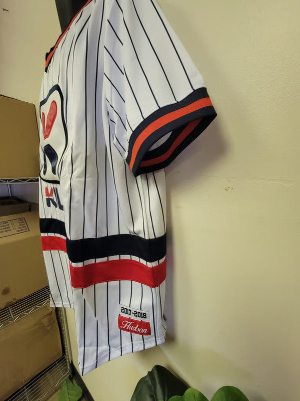 Hudson Kilo Baseball Jersey/Graphic/White/Size 3XL. 2017-2018/NWT gallery