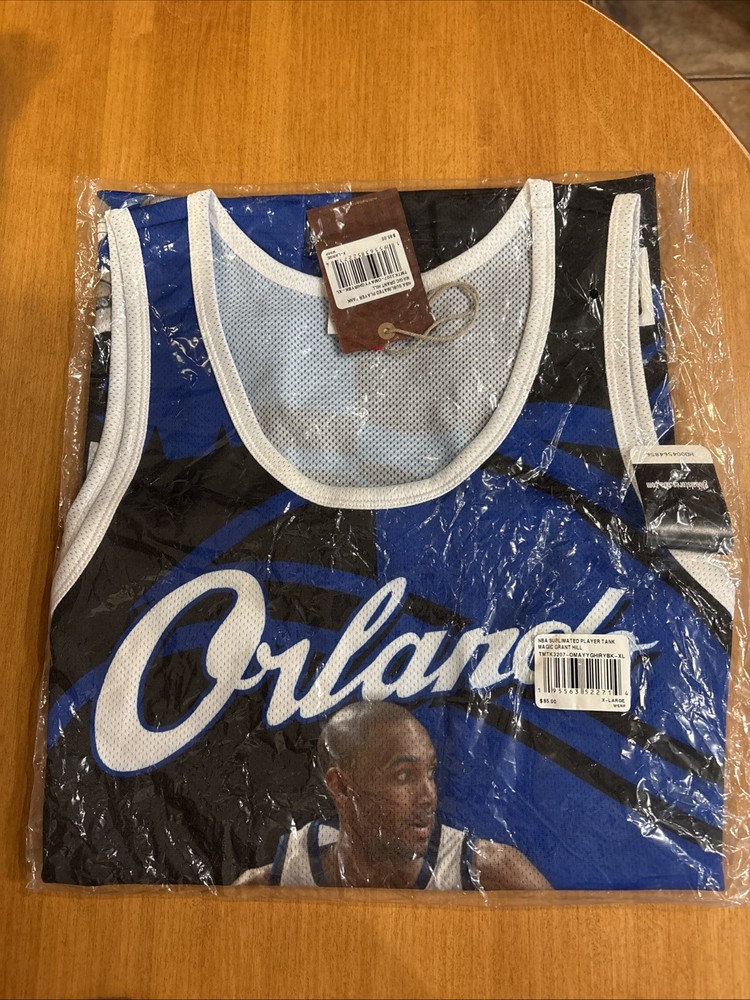 MENS MITCHELL & NESS SUBLIMATED PLAYER TANK MAGIC GRANT HILL XL