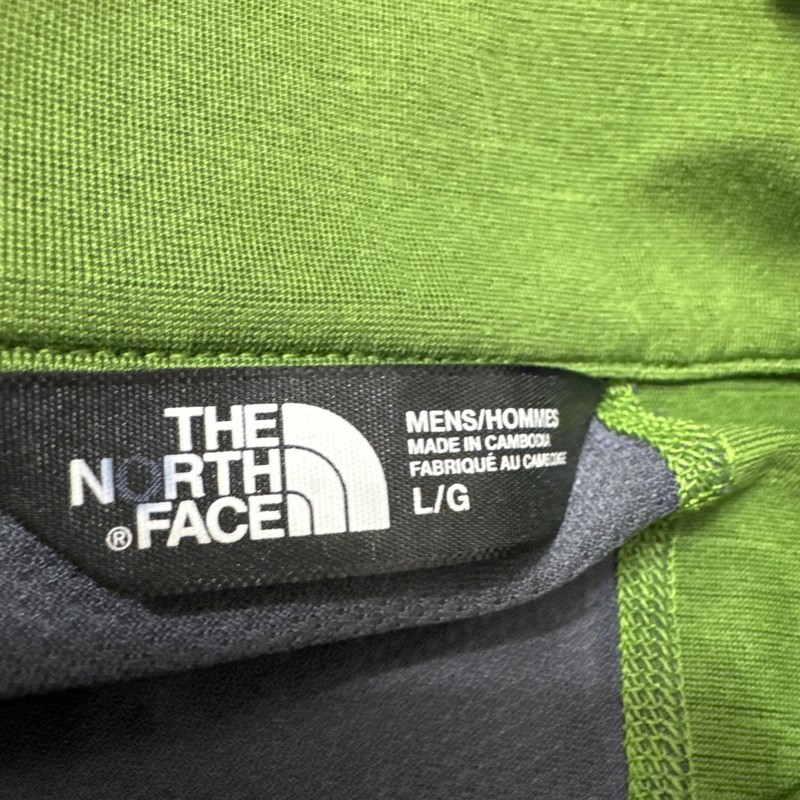 The North Face Quarter Zip Long Sleeve Mens Running Shirt Green Sz L gallery