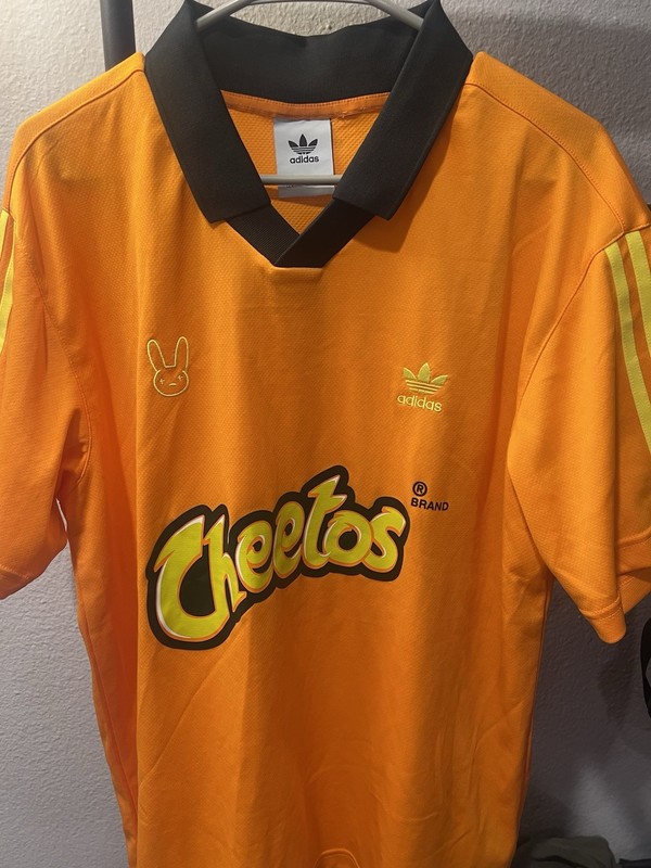 Adidas x Bad Bunny x Cheetos Orange Limited Edition Jersey L gallery