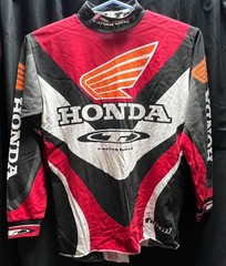 Vintage HONDA RS TAICHI Motocross MX Jersey Red White Black Size M