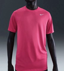 NWT Men’s LARGE Nike DRI-FIT LEGEND FITNESS T-SHIRT Rush Pink Matte Silver Hot