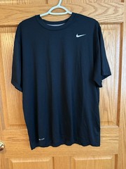 Nike Dri Fit Black Short Sleeve T Shirt Mens XL Sports Basketball Baseball