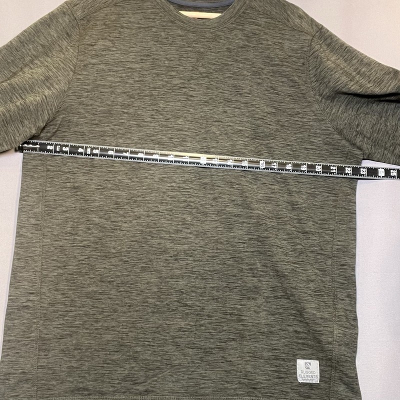 Rugged Elements Durable Utility Long Sleeve Shirt Men’s SzL Olive Green Spandex gallery