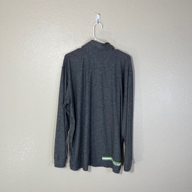 Black Clover Shirt Mens XL Golf Athletic 1/4 Zip Pullover Stretch Logo gallery