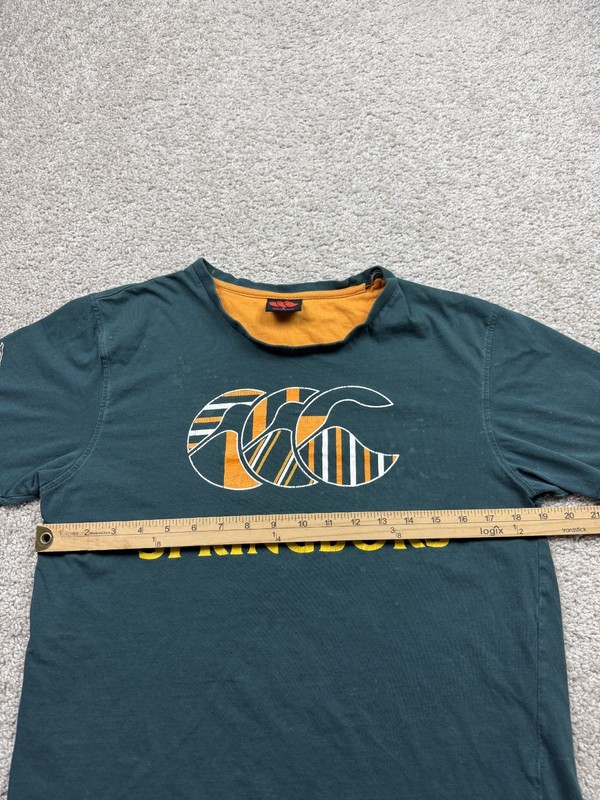 VTG Springboks SA Rugby T-shirt Men Medium Green Official Licensed Short Sleeve gallery