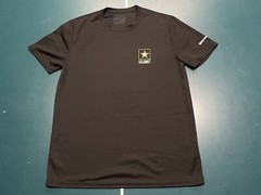 Army Black U.S. Army Logo Short Sleeve Athletic Shirt Size Small
