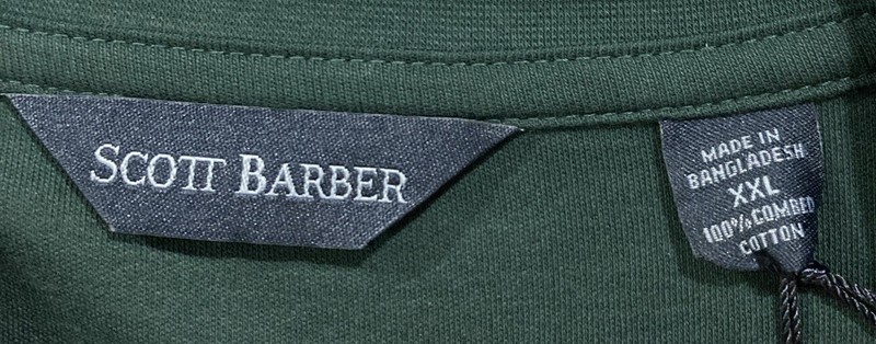 Scott Barber Mock Neck Long Sleeve Shirt Pine Green XXL NWT Style K75302 gallery