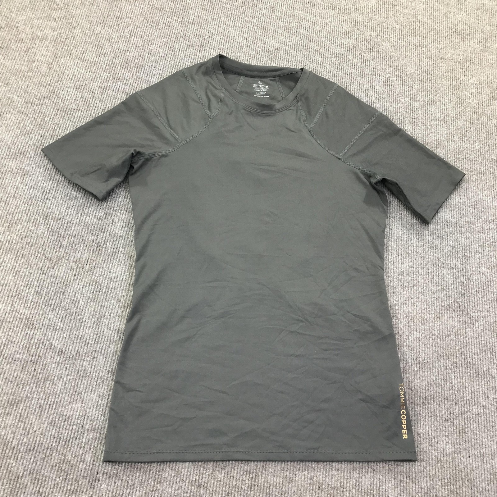 Tommie Copper Shirt Mens Medium Gray Shoulder Support Compression Copper Znergy gallery
