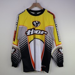 Thor Phase 3.0 Motocross Jersey Size Medium Moto Racing Yellow Polyester