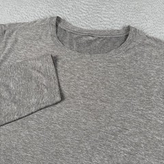 Vuori Strato Tech Shirt Mens XXL Heather Gray Long Sleeve Athletic Stretch Soft
