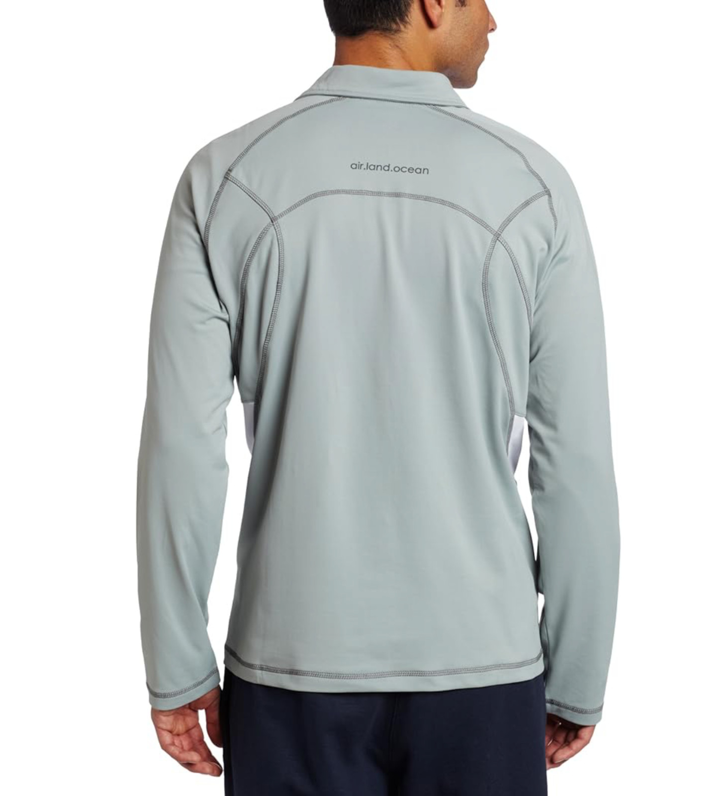 Alo Yoga Men's Ash White Men's Speed Quarter-Zip Pullover Sweatshirt Sz XL gallery