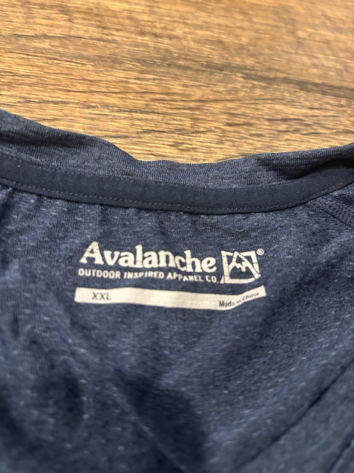 Avalanche Blue Striped Performance T Shirt Moisture Wicking Activewear Men’s XXL gallery