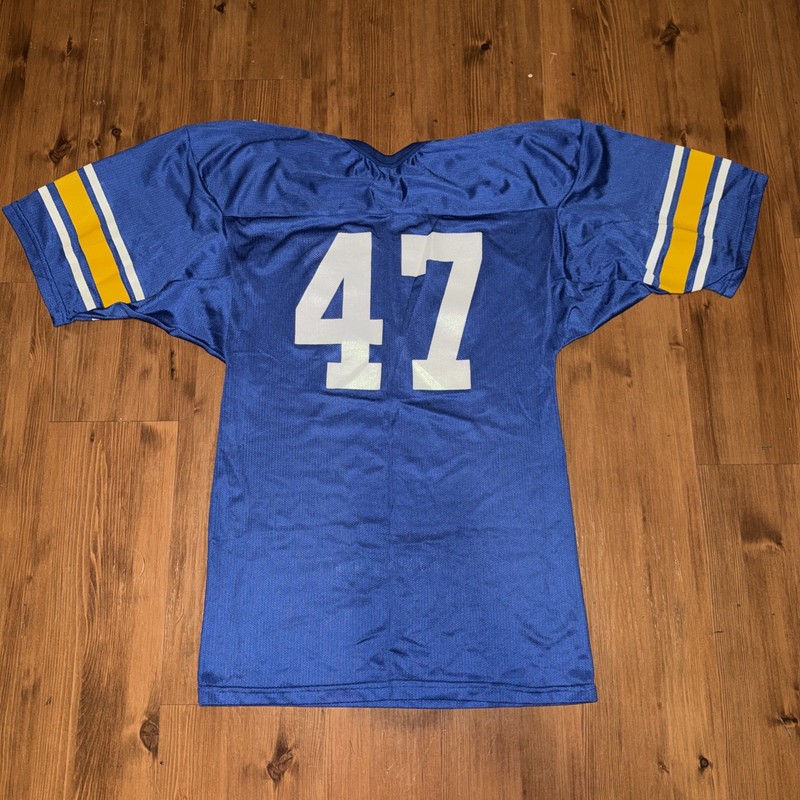 Vintage High School Football #47 Jersey 80s 70s Size Medium USA Made gallery