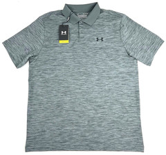 UNDER ARMOUR Men’s UA Performance 3.0 Polo 1377374 Sz L UPF 40 New Heather Gray