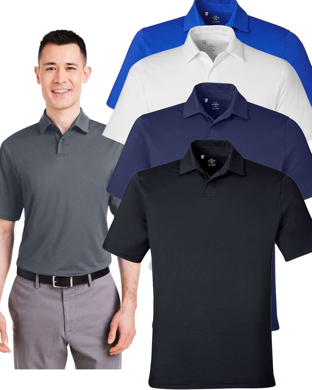 Under Armour - Recycled Polo - 1383255, Performance Golf Tee, Dad gift gallery