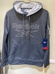 Reebok Box Jump 2.0 Pullover Hoodie Ebony Heather Gray – Men’s Sz S – NEW