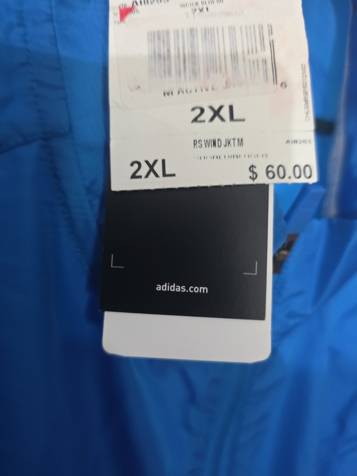 adidas Men's RS Wind Jacket Windbreaker Blue AI8253 Size 2XL $60 NWT. NEW gallery