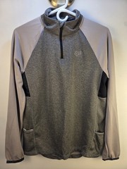FOX Active Training Shirt Size Small Gray Long Sleeves