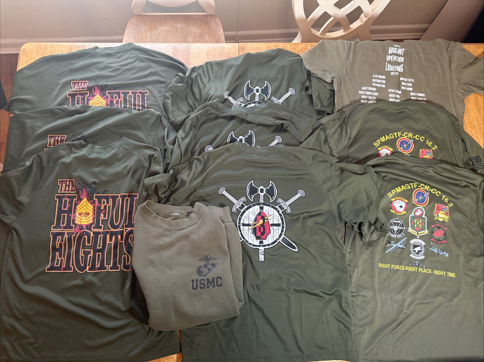 Marines USMC Military T-shirts Large/ Medium Lot of 9 gallery