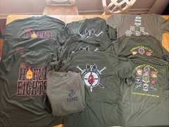 Marines USMC Military T-shirts Large/ Medium Lot of 9