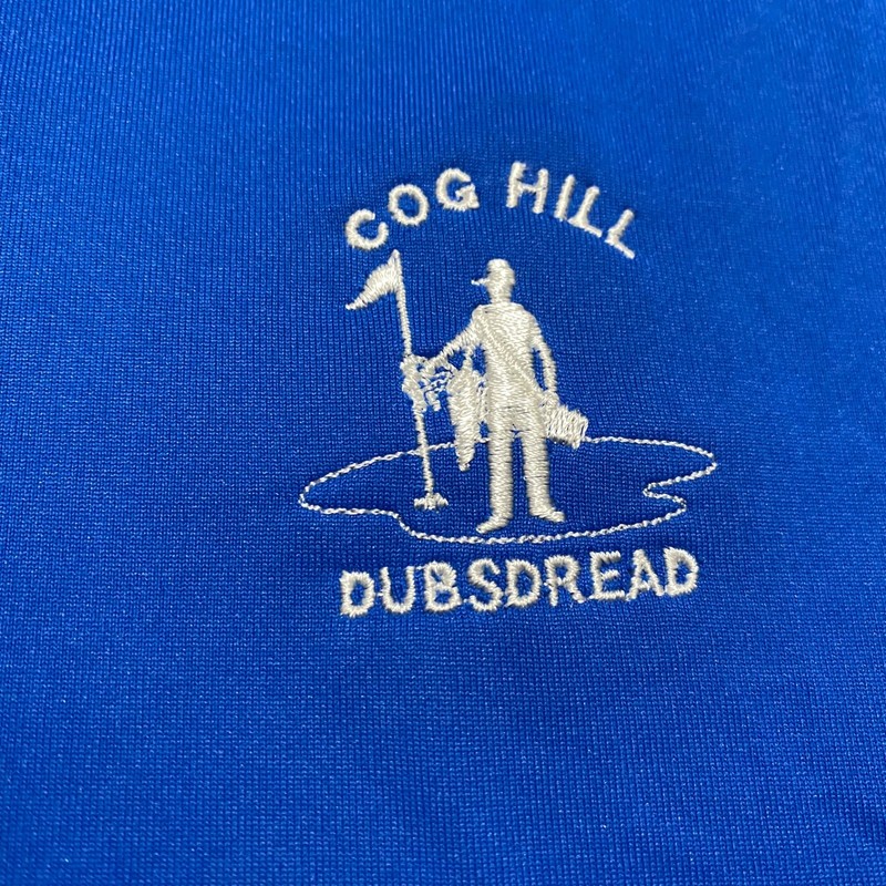 Adidas Mens XL Polo Golf Shirt Blue Short Sleeve Outdoor Cog Hill Dubsdread gallery