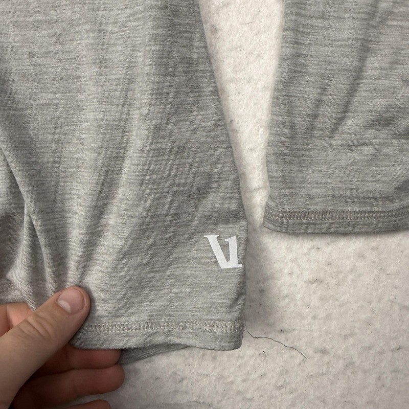 Vuori Pullover Mens 2XL Gray 1/4 Zip Long Sleeve Lightweight Athletic Top V221 gallery