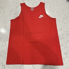 Vintage 90s Nike Men’s Athletic Tank Top Red Sz XLT Single Stitch Made U.S.A