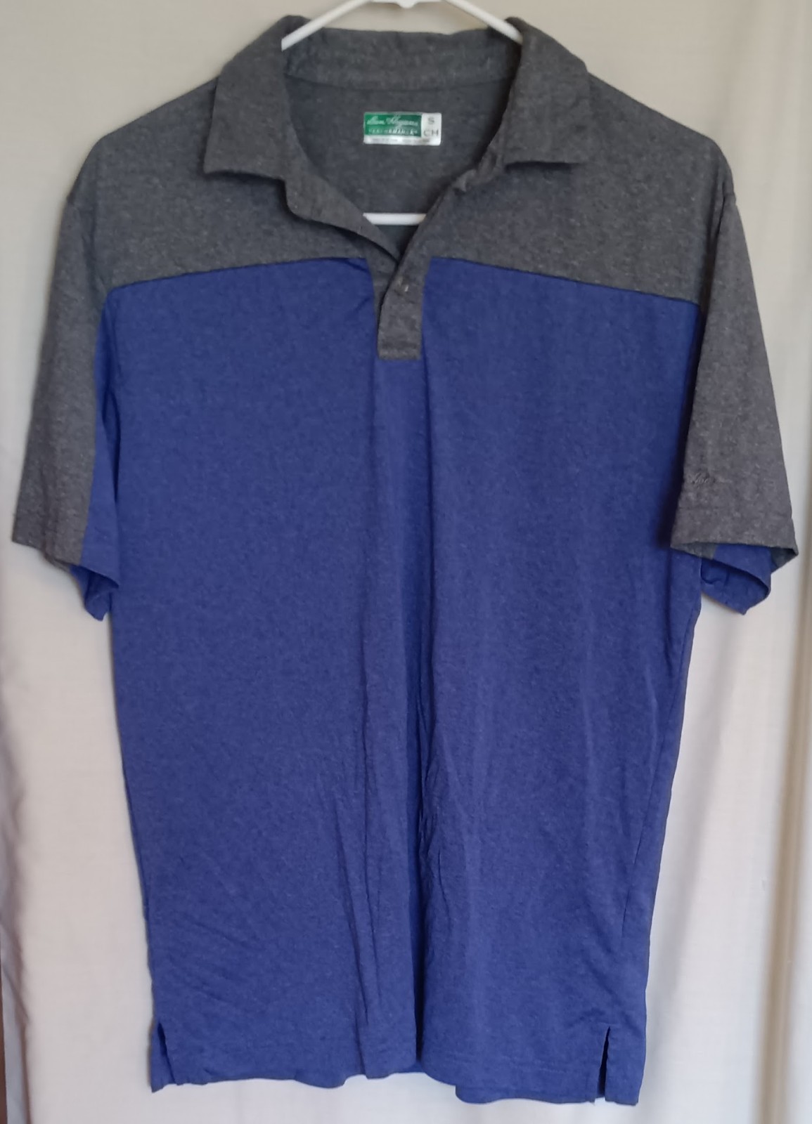 Ben Hogan Performance Blue & Gray Short Sleeve Polo Golf Shirt Men's S ~ NICE gallery