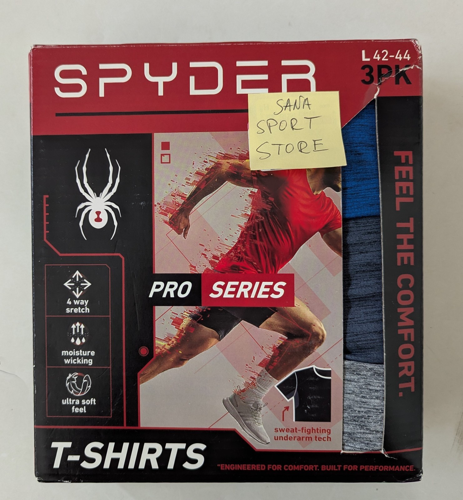 Spyder PRO SERIES 3 Pack man LS shirts size L Brand New $45 gallery