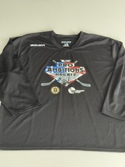 Bauer Team Pro Ambitions Hockey Boston Bruins Long Sleeve Jersey – Black Large