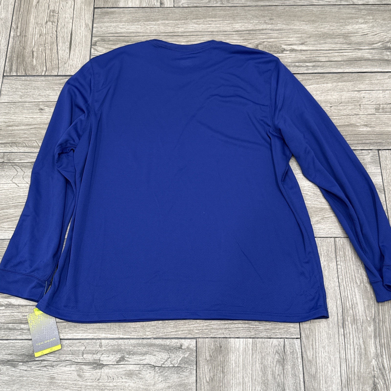 Tek Gear Performance Top Size XXL Long Sleeve Blue Wicking Odor Resistant gallery