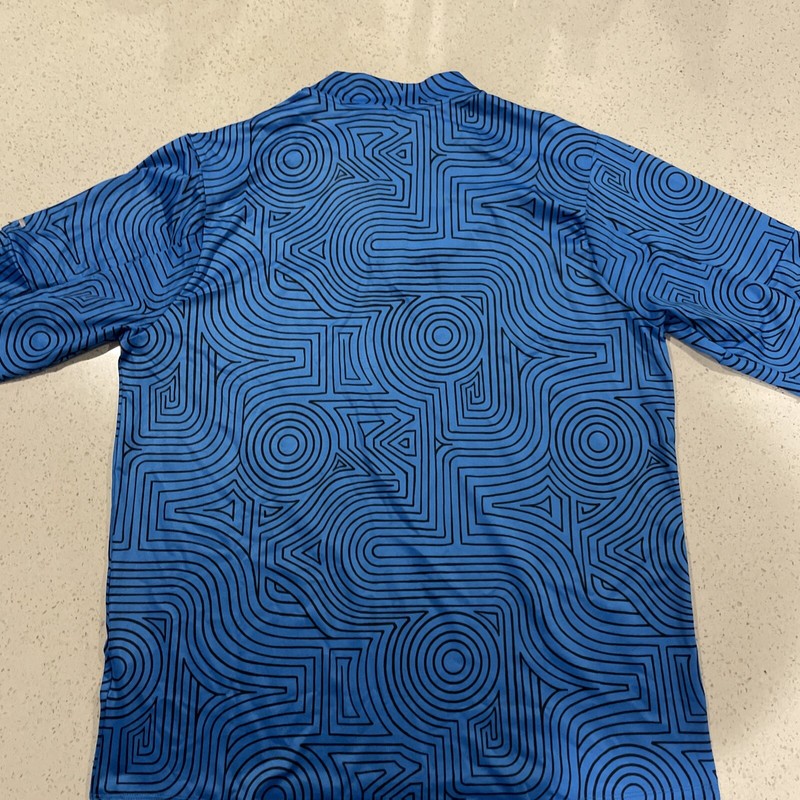 Nike Dri-FIT Element 1/4 Zip Running Top Blue Print Size Large FB9036-406 NWT gallery