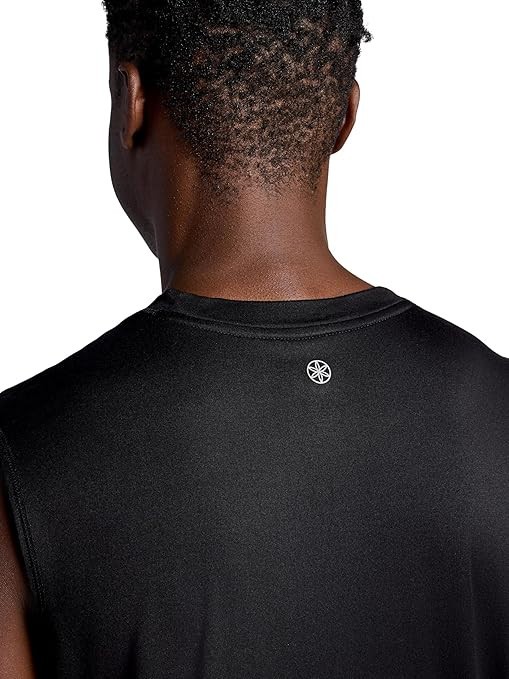 Gaiam Mens Everyday Basic Muscle Stretch Tank Top, Standard Fit, M Black NWT gallery