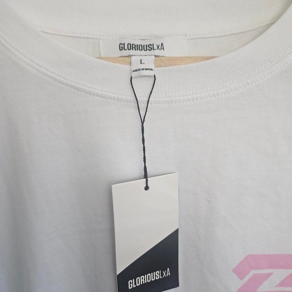 NWT GLORIOUSLxA White Long Sleeve Ascend Tee - Cyberpunk Techwear Gamer Size L gallery