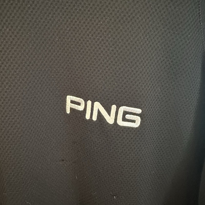PING Golf Pullover Mock Neck Shirt Mens XXL Black Long Sleeve Performance Top gallery